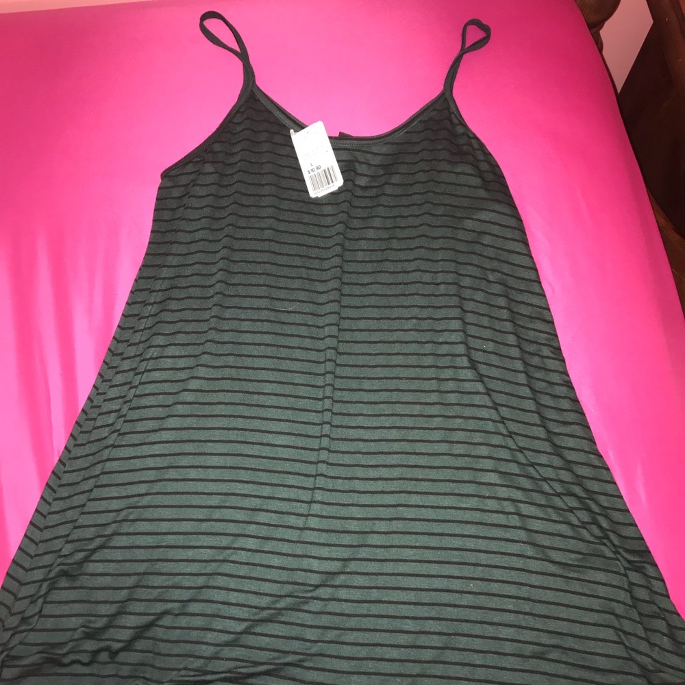 Black and green dress